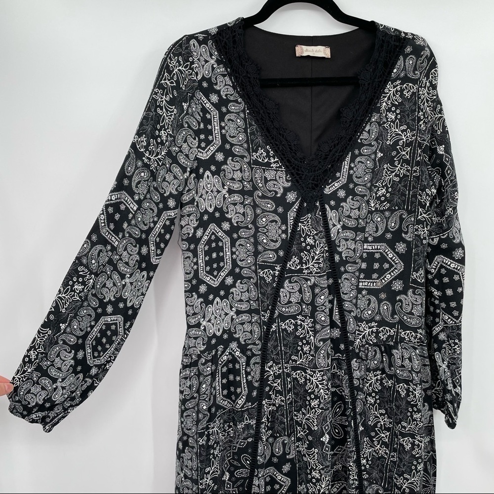 Altar'd State Black & white Patchwork Print Dress - Picture 7 of 12